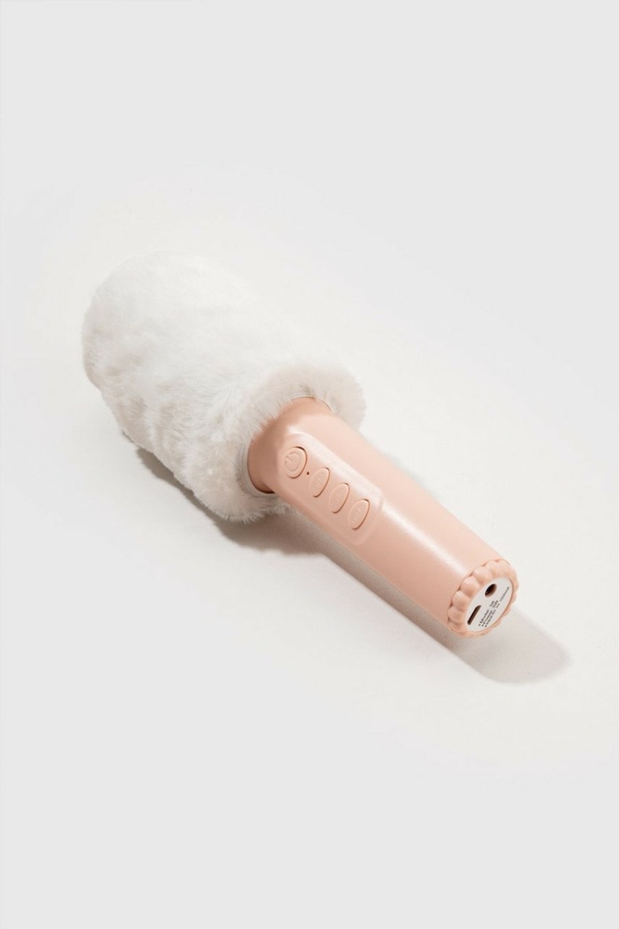 Francesca's Funky Rico Fuzzy Karaoke Microphone Pink Tech