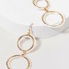 Francesca's Janelle Seedbead Circle Earrings White Earrings