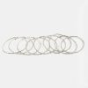 Francesca's Carly Stretch Bracelet Set Silver Bracelets