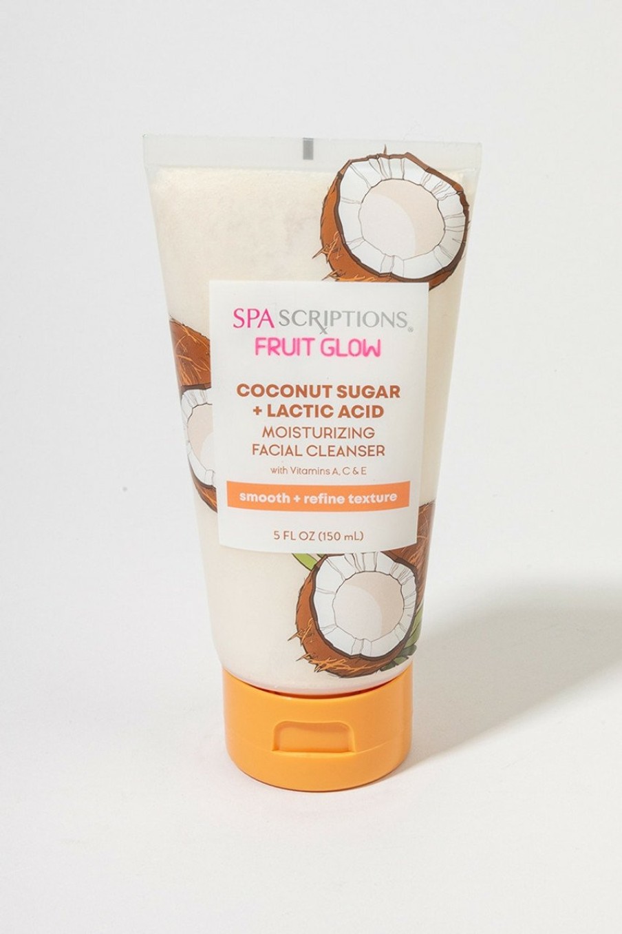 Francesca's Spascriptions Fruit Glow Coconut Sugar + Lactic Acid Moisturizing Facial Cleanser Multi Beauty & Wellness