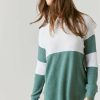 Francesca's Finley Waffle Knit Long Sleeve Top Tops