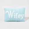 Francesca's Peking Handicraft Wifey Pillow Multi Home Decor