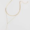 Francesca's Juliana Delicate Layered Necklace Gold Necklaces