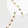 Francesca's Kelley Linear Bead Earrings Gold Earrings