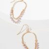 Francesca's Claira Bead Loop Earrings Lavender Earrings