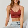 Francesca's Lynsay Seamless Rib Bralette Tops