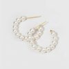 Francesca's Blaire Hoop Earrings Pearl Earrings