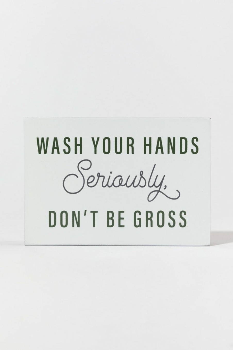 Francesca's Wash Your Hands Box Sign Multi Home Decor