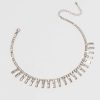 Francesca's Amy Diamond Cup Chain Choker Crystal Necklaces