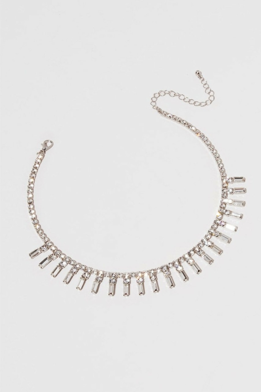 Francesca's Amy Diamond Cup Chain Choker Crystal Necklaces