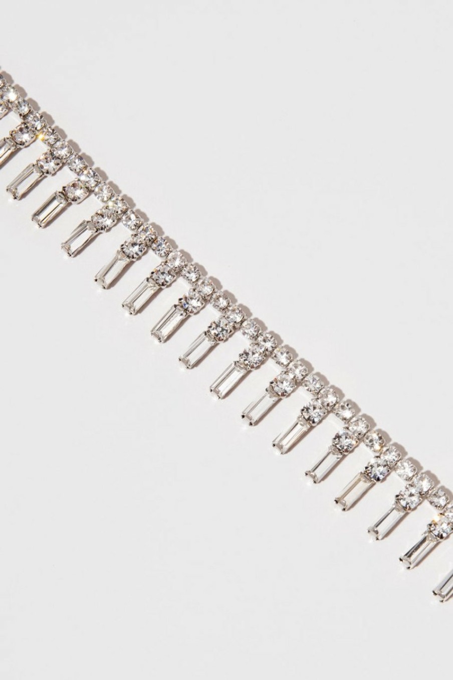 Francesca's Amy Diamond Cup Chain Choker Crystal Necklaces