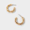 Francesca's Apryl Stacked Metal Hoops Gold Earrings