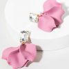 Francesca's Abbie Chandelier Petals Mauve Earrings