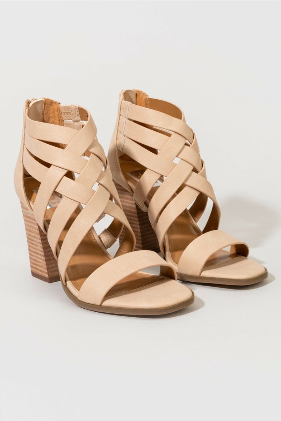 Francesca's Dv By Dolce Vita Cluster Woven Heels Heels