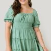 Francesca's Hallie Tiered Mini Dress Dresses