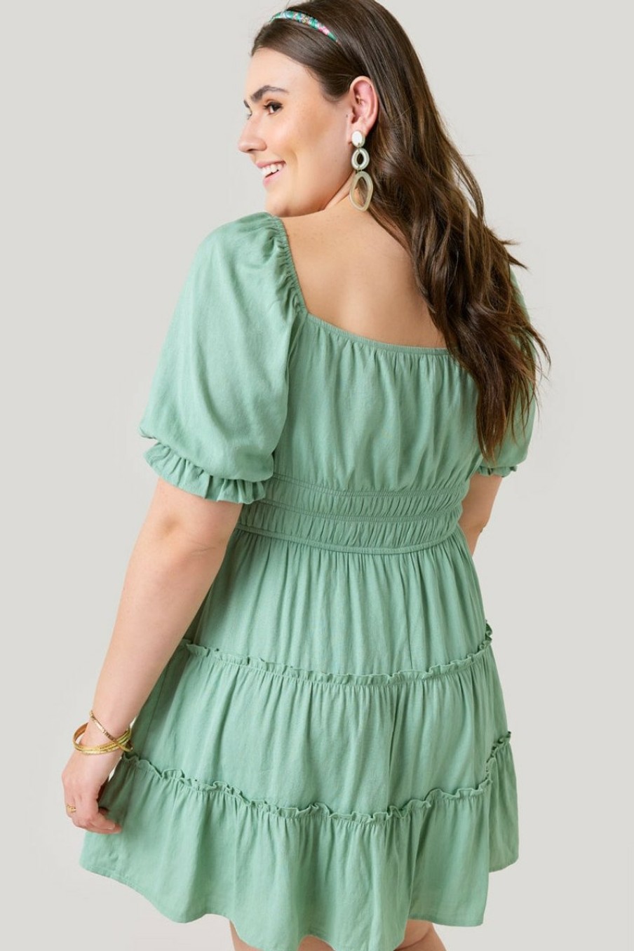 Francesca's Hallie Tiered Mini Dress Dresses