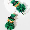 Francesca's Liberty Leprechaun Earrings Green Earrings