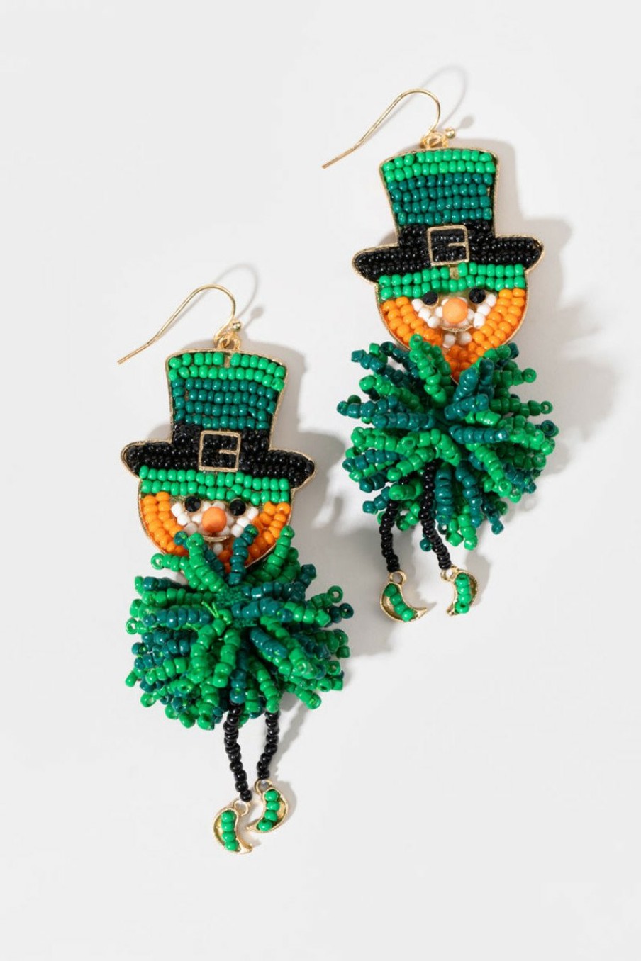 Francesca's Liberty Leprechaun Earrings Green Earrings