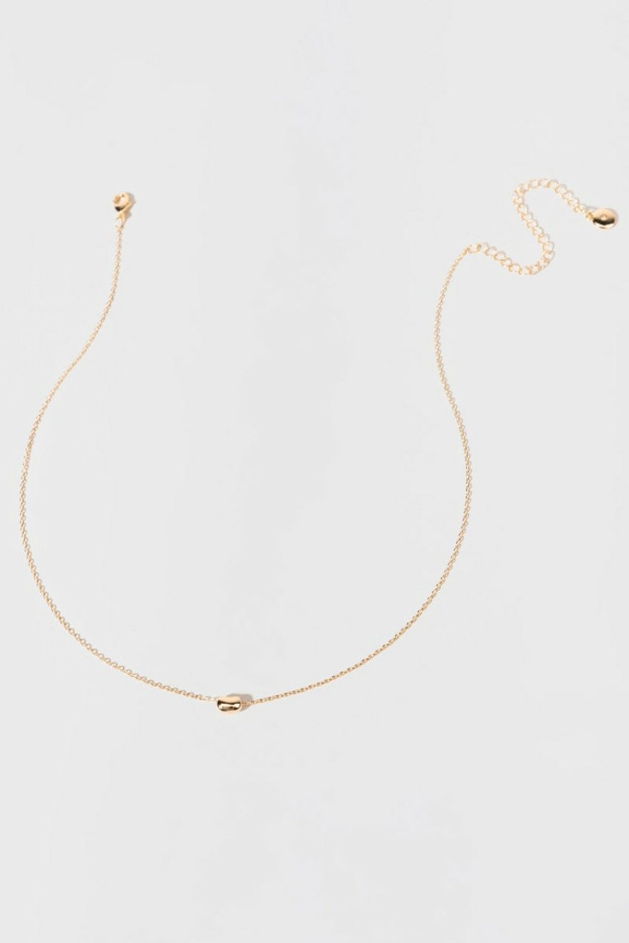 Francesca's Catherina Bean Pendant Gold Necklaces