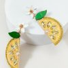 Francesca's Shay Lemon Post Earrings Yellow Earrings