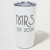 Francesca's Mrs. Est. 2024 Tumbler Multi Drinkware