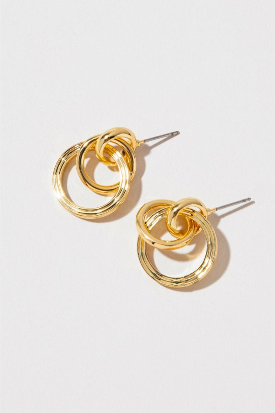 Francesca's Kendall Small Drops Gold Earrings