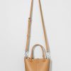 Francesca's Janelle Pebbled Vegan Leather Tote Bag Tan Bags & Wallets