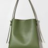 Francesca's Tracie Side Buckle Tote Bag Sage Green Bags & Wallets