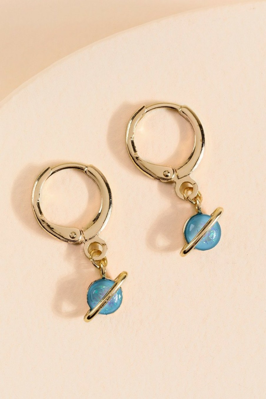 Francesca's Sailor Saturn Opal Drop Earrings Iridescent Earrings