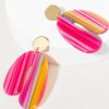 Francesca's Delores Resin Arch Blob Drop Earrings Multi Earrings