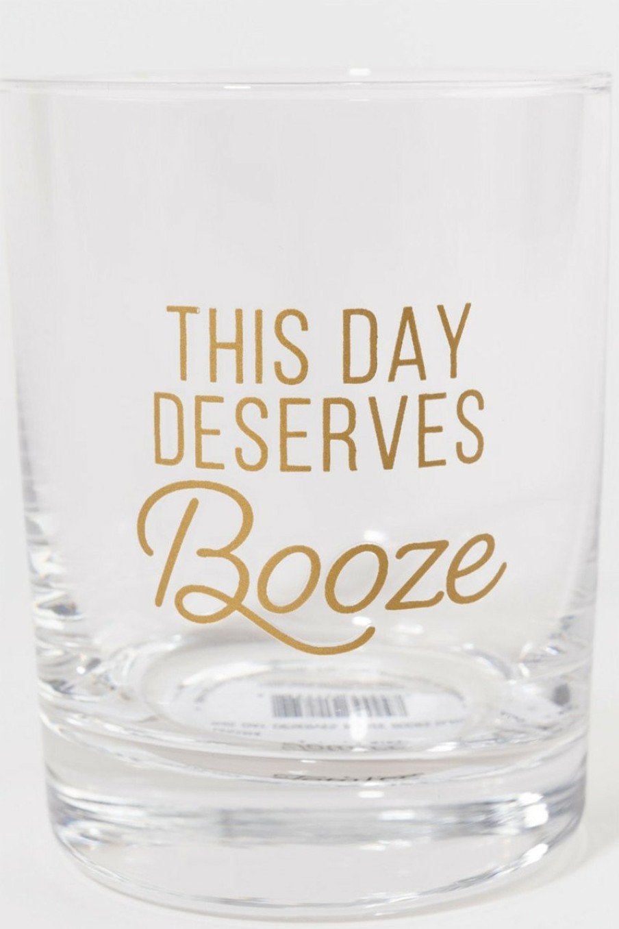 Francesca's This Day Deserves Booze Glass Multi Drinkware