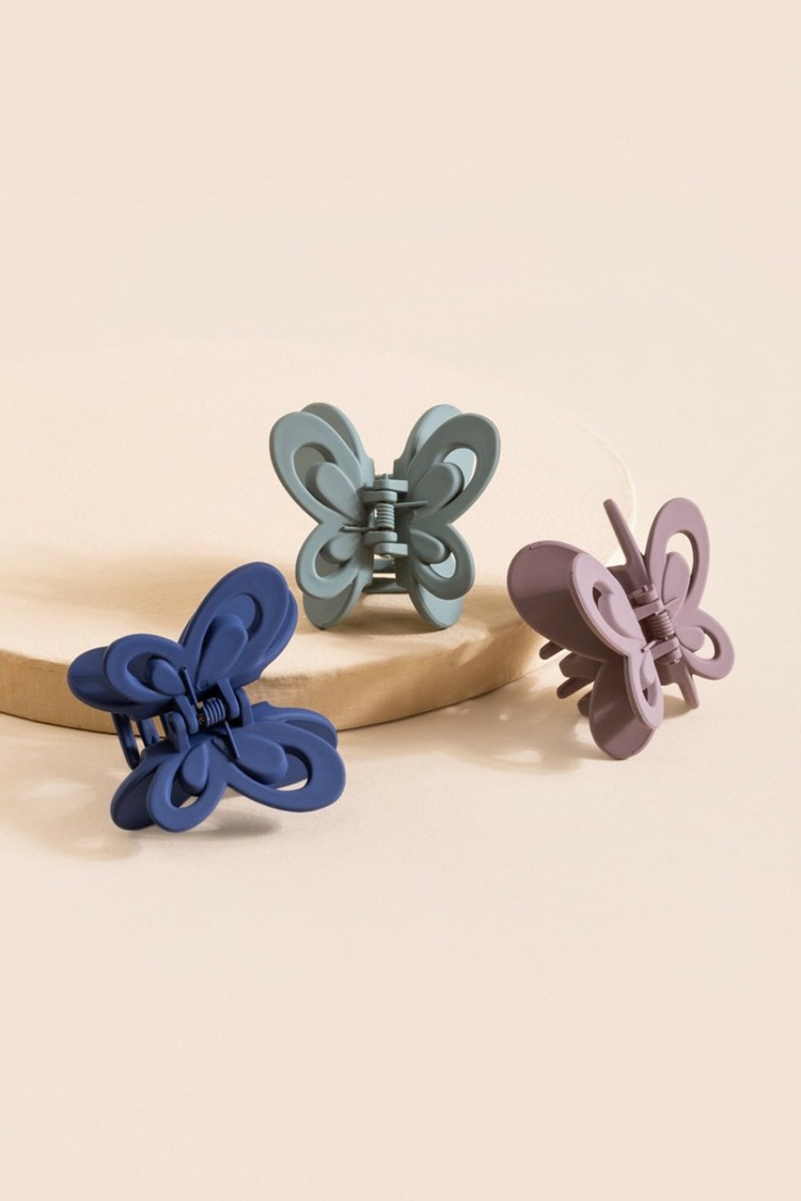 Francesca's Allie Butterfly Claw Clip Set Multi Hair