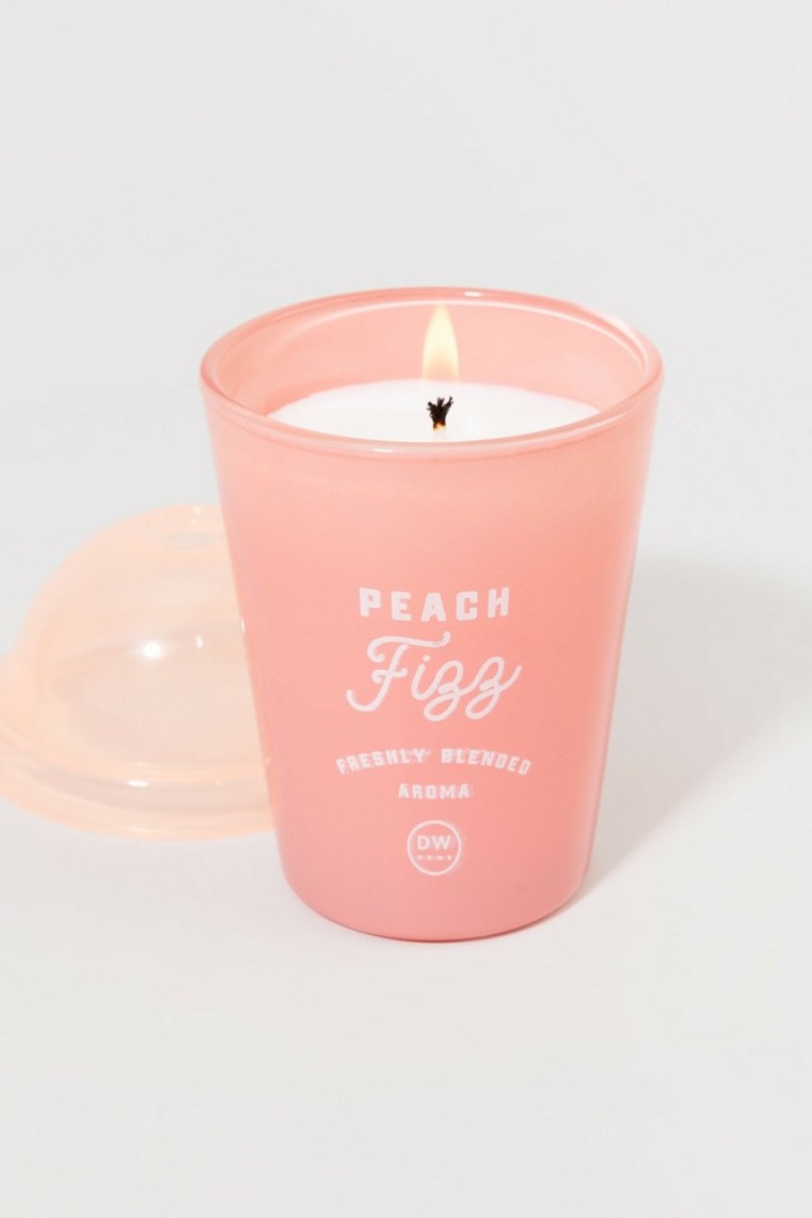 Francesca's Peach Fizz 4Oz Candle Jar Orange Candles