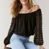 Francesca's Collins Off The Shoulder Blouse Tops