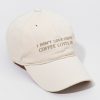 Francesca's I Don'T Love Coffee Baseball Hat Beige Hats