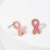 Francesca's Ella Breast Cancer Awareness Ribbon Stud Earrings Pink Earrings