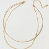 Francesca's Lindsey Collar Chain Necklace Gold Necklaces