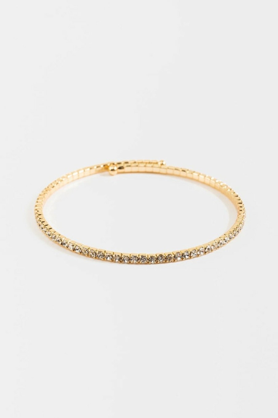 Francesca's Angel Wrap Tennis Bracelet Gold Bracelets