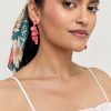 Francesca's Kristen Epoxy Petals Dangle Earrings Coral Earrings