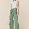 Francesca's Celeste Tie Front Knitted Fluid Pants Pants