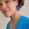 Francesca's Terri Matte Earrings Blue Earrings