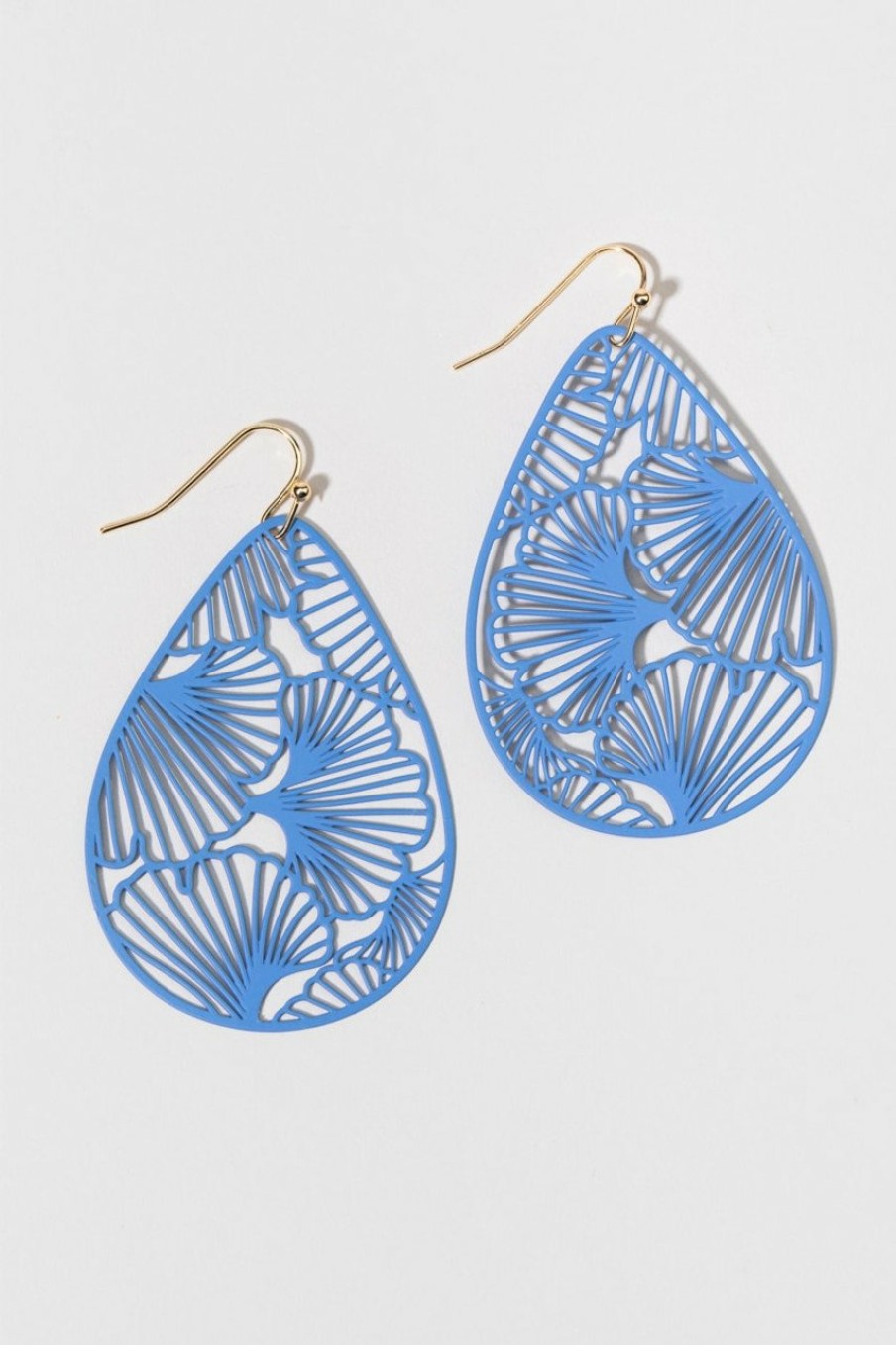 Francesca's Terri Matte Earrings Blue Earrings