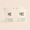 Francesca's Mr. And Mrs. Shot Glass Set Multi Drinkware