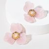 Francesca's Janice Resin Flower Stud Earrings Pink Earrings