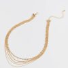 Francesca's Felicia Layered Chain Necklace Gold Necklaces