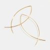 Francesca's Dane Wire Threader Teardrop Earrings Gold Earrings