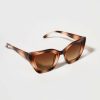 Francesca's Erika Shell Chunky Cat Eye Sunglasses Tortoise Sunglasses