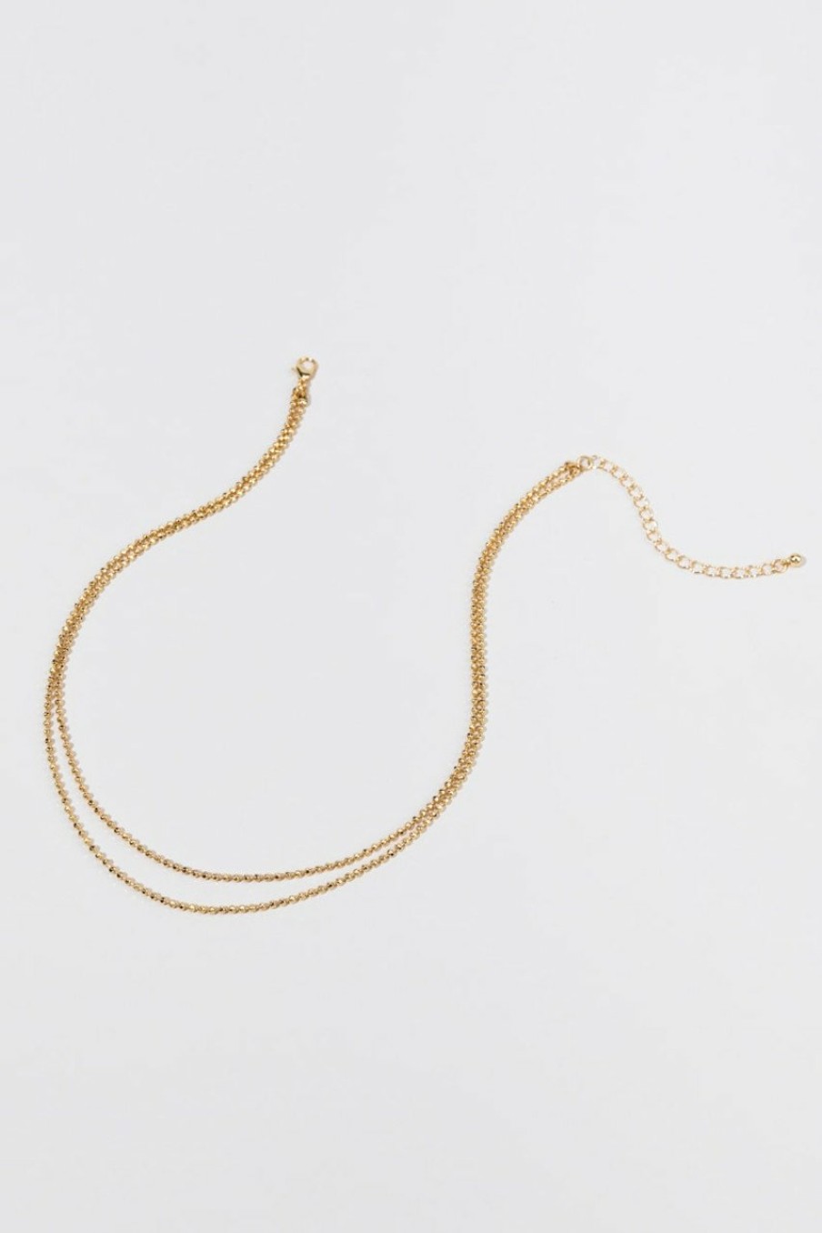 Francesca's Patricia Layered Chain Necklace Gold Necklaces