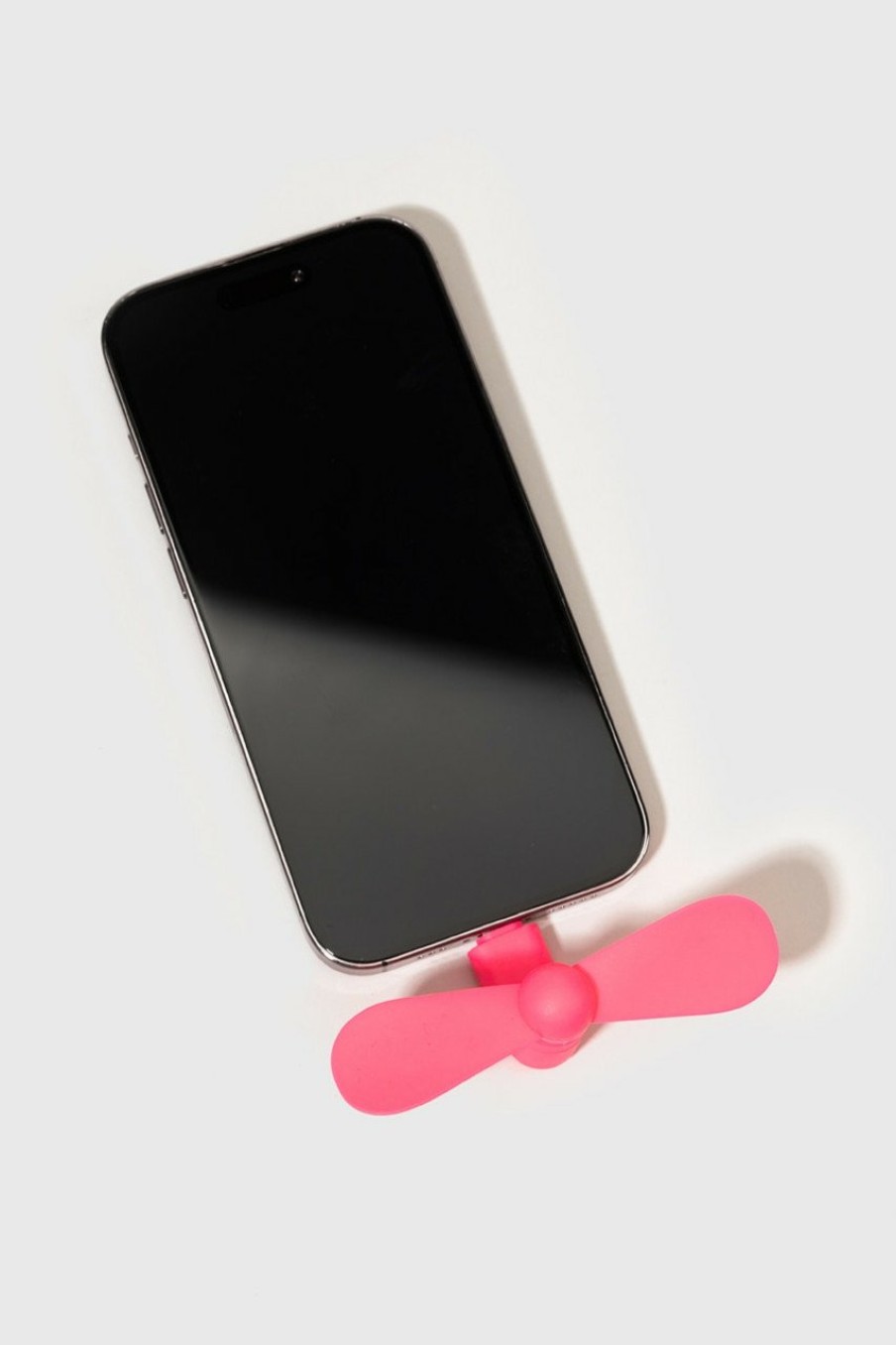 Francesca's Phone Fan Neon Pink Tech