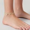 Francesca's Daisy Seedbead Anklet Green Anklets